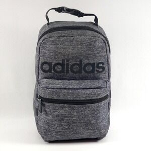 Adidas Santiago 2 School Lunch Bag Insulated Onix Gray Black Leakproof Preppy